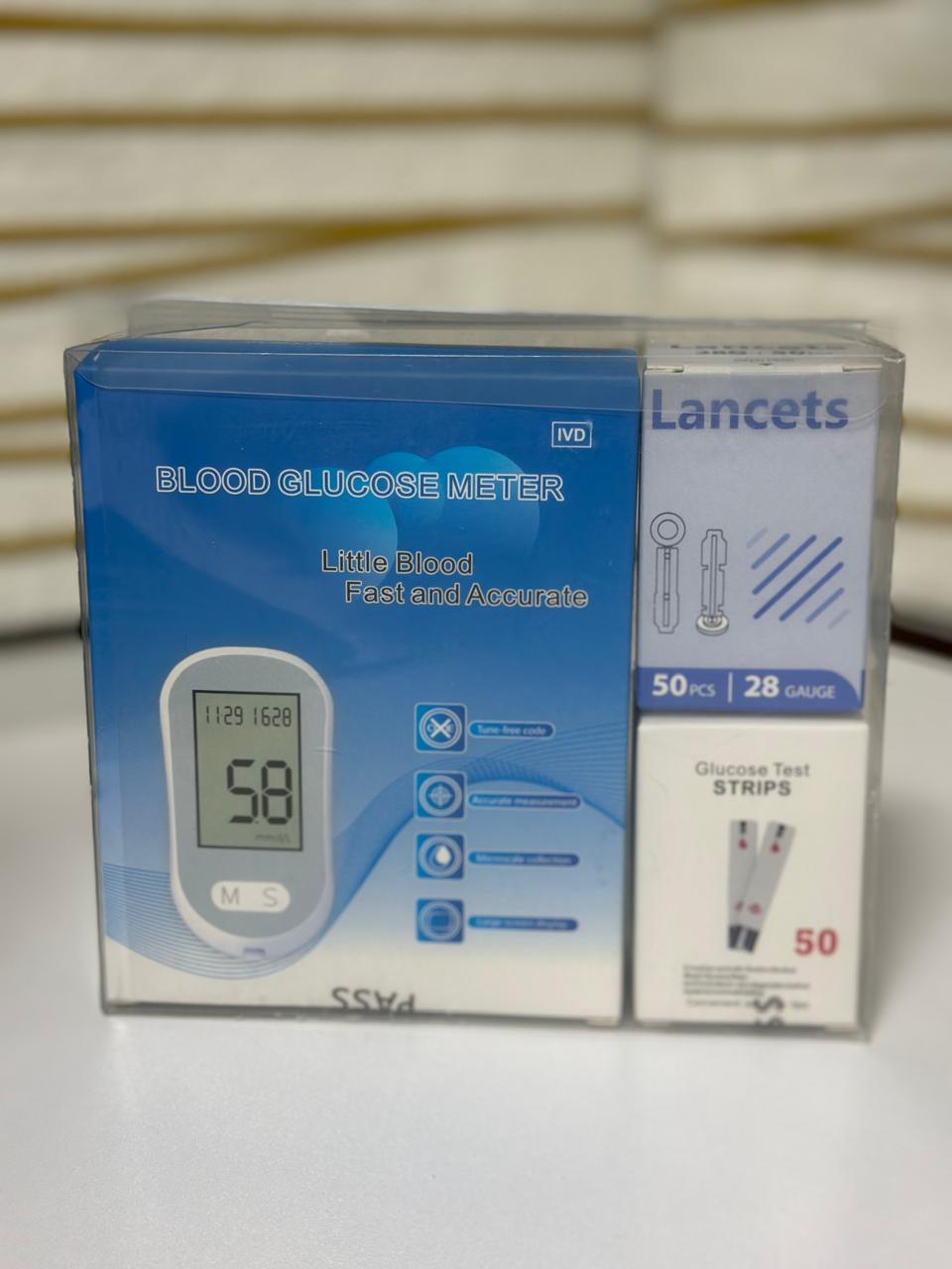 Kit Medidor de Glucosa Portatil Lancetas