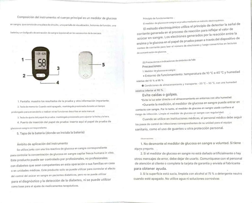 Kit Medidor de Glucosa Portatil Lancetas