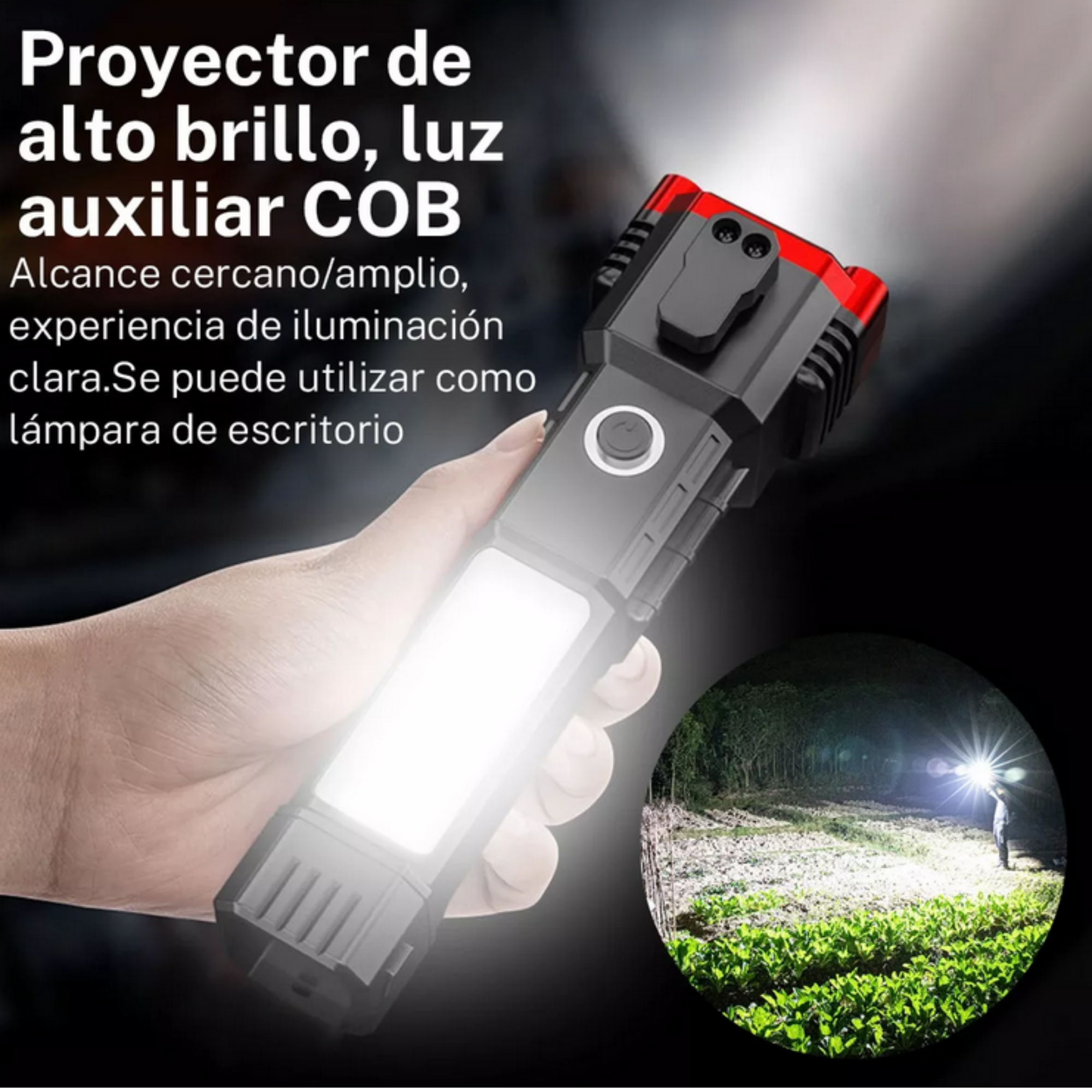 Linterna Martillo Powerbank Portatil