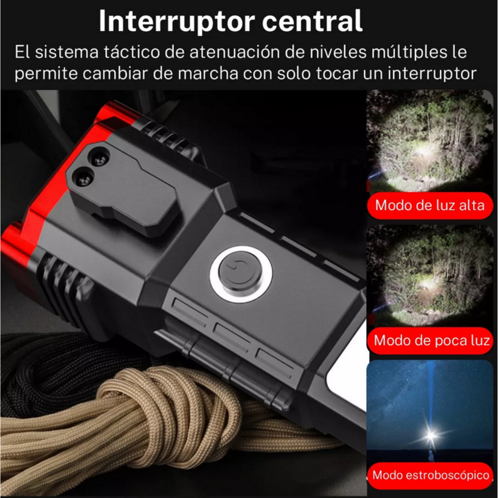 Linterna Martillo Powerbank Portatil