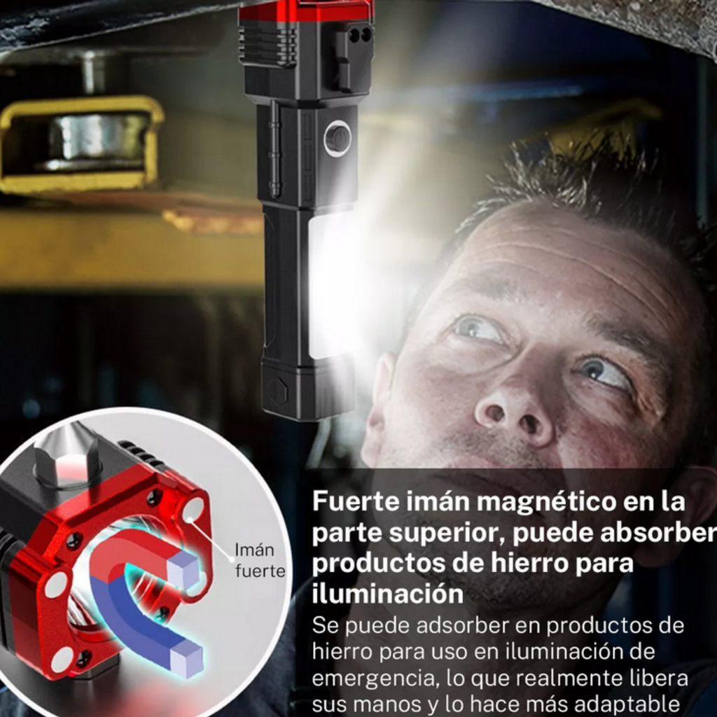 Linterna Martillo Powerbank Portatil