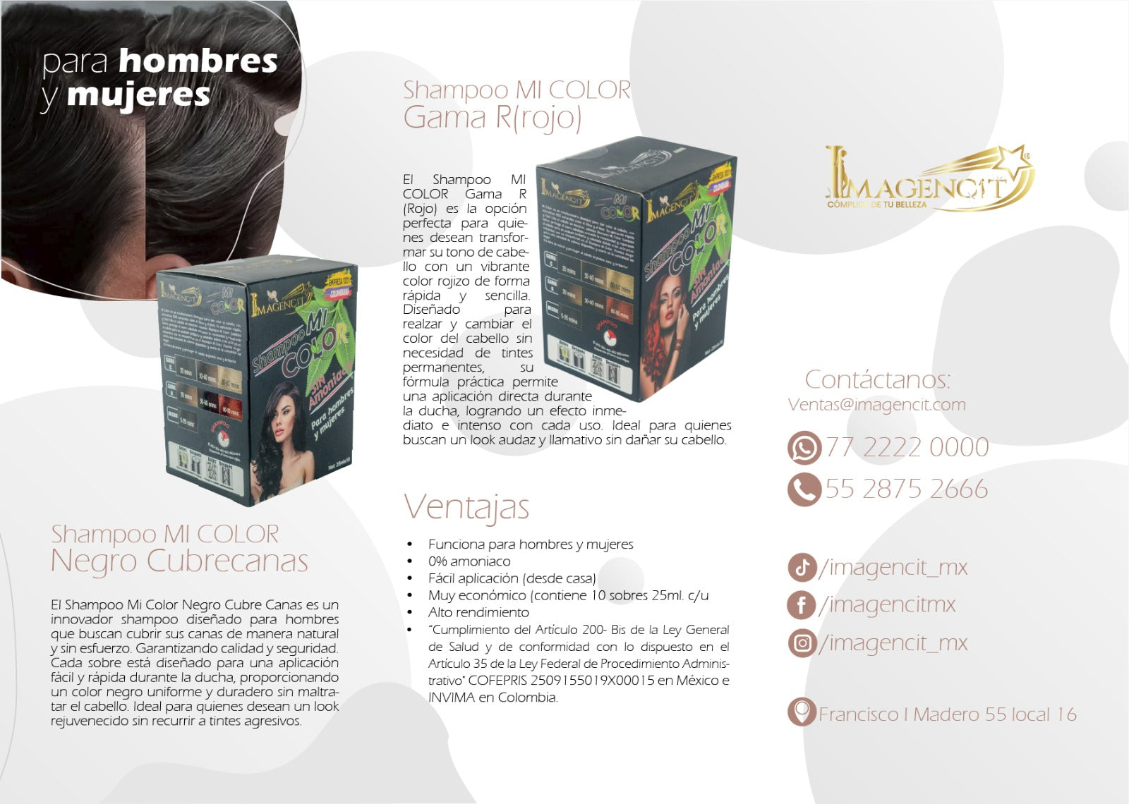 Tinte natural cubrecanas 10 unidades